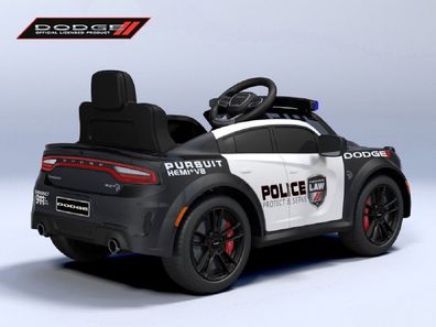 Kinderfahrzeug - Elektro Auto "Dodge Polizei" lizenziert - 12V Akku,2 Motoren- 2