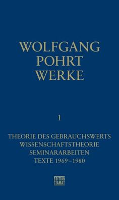 Werke Band 1, Wolfgang Pohrt
