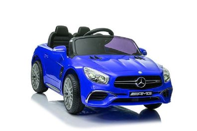 Kinder Elektroauto Mercedes SL65 12V zwei Motoren + LED + Audio + FB blau