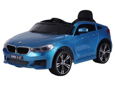 Kinder Elektroauto BMW 6 GT 12v, LED + FB+ Audio Modul, blau
