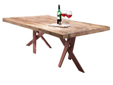 Tisch Tables & Co. Teak und Metall 220 x 100 x 74 cm