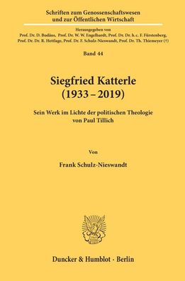 Siegfried Katterle (1933-2019), Frank Schulz-Nieswandt