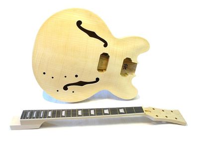 E-Gitarren Bausatz / Guitar DIY Kit ML-Factory® MES Flamed Maple Top
