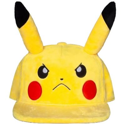 Pikachu Plüsch Snapback Cap - Pokemon Pokeball Caps Mützen Kappen Hüte Snapbacks Hats