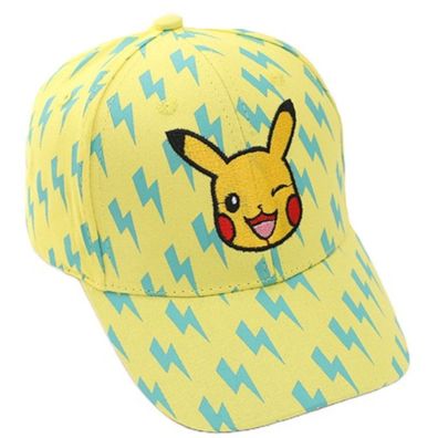 Pikachu Gelbe Kinder Caps Pokemon Capy Cap Mützen Kappe Hüte Kappen Pokeball Hats