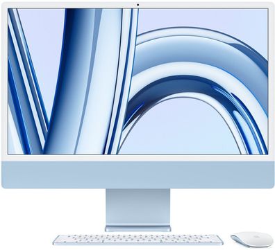 Apple iMac 24" Retina 4,5K 2023 M3/8/256GB 8C GPU Blau MQRC3D/ A