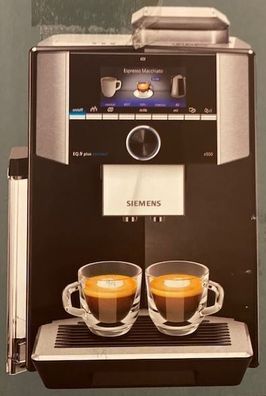 Siemens EQ.9 plus connect s500 Kaffeevollautomat Edelstahl Schwarz/ Silber