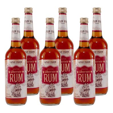 Captain Sparrow Übersee Rum 40% (6 x 0,7L)