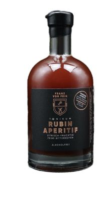 Franz von Fein Rubin Aperitif - Alkoholfrei - für Bitter Aperitif 0,5l Tonikum