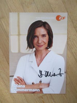 Leiterin ZDF Hauptstadtstudio Fernsehmoderatorin Diana Zimmermann - hands. Autogramm!