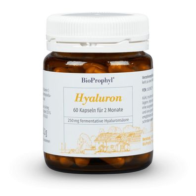 BioProphyl Hyaluron | 250 mg fermentative Hyaluronsäure für Knochen und Gelenke