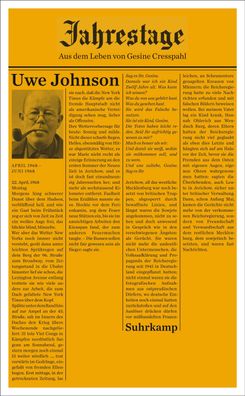 Jahrestage 3, Uwe Johnson