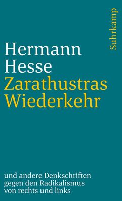 Zarathustras Wiederkehr, Hermann Hesse