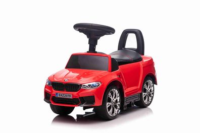 BMW M5 Rutschauto Kinderauto Bobby Car Rutscher mit Rückenlehne Rot