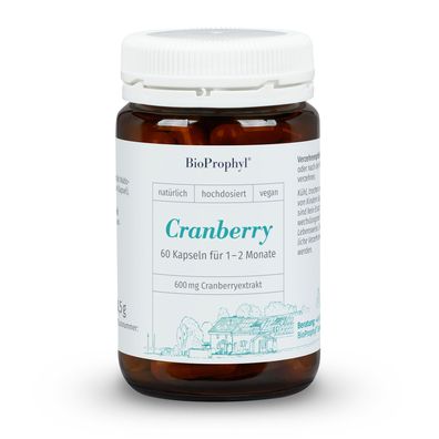 BioProphyl Cranberry | 600 mg Cranberryextrakt | 60 Kapseln