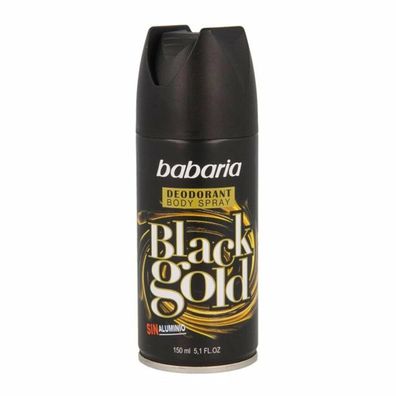 Babaria Black Gold Desodorant Spray 150ml + 50ml Free