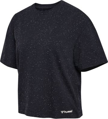 Hummel Damen T-Shirt & Top Hmlmt Ultra Boxy Short T-Shirt Black Melange-L
