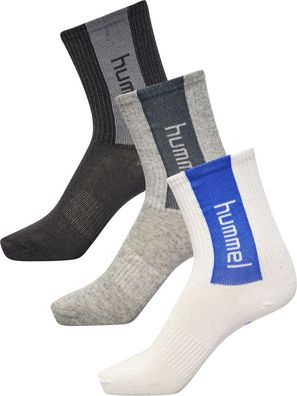 Hummel Kinder Socken Hmldante Socks 3-Pack Grey Melange-24-27