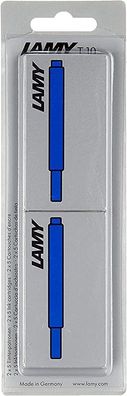 Lamy T10 Tintenpatrone 2er Set - Großraumpatronen in der Farbe blau Patronenfüllhalte