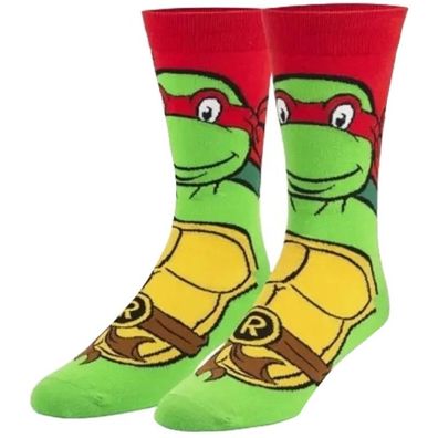 Raphael Motiv-Socken Teenage Mutant Ninja Turtles Socken Cartoon TMNT Socken