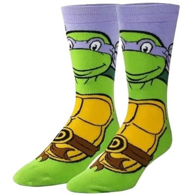 Michelangelo Motiv-Socken Teenage Mutant Ninja Turtles Socken Cartoon TMNT Socken