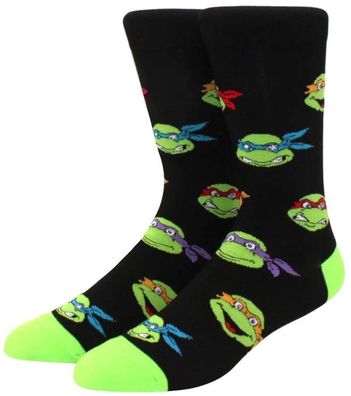 Turtles Motiv-Socken Teenage Mutant Ninja Turtles Socken Cartoon TMNT Black Socken