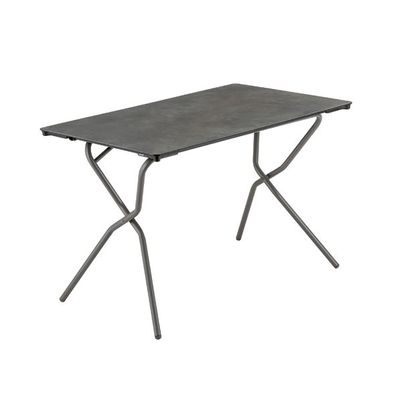 Gartentisch Anytime 110x68 cm Farbe Fusain Stahlgestell mit HPL Platte