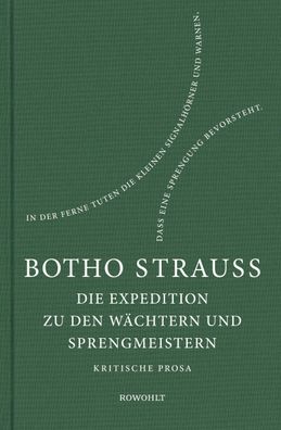 Die Expedition zu den W?chtern u. Sprengmeistern, Botho Strau?