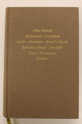 Bargfelder Ausgabe. Werkgruppe I. Romane, Erz?hlungen, Gedichte, Juvenilia, ...