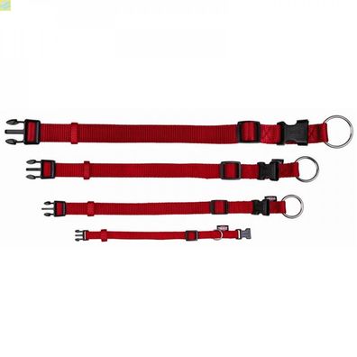 Trixie Premium Halsband - Farbe: rot - Größe: L-XL - Maße: 40-65cm/25mm