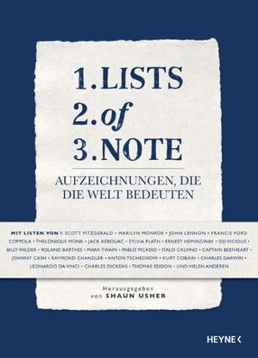 Lists of Note, Shaun Usher