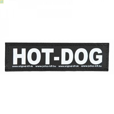 2 Julius-K9 Klettsticker HOT DOG