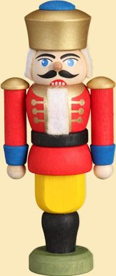 Mini Nußknacker König rot HxBxT = 9x4x3cm NEU Weihnachten Seiffen Nutcracker Nüs