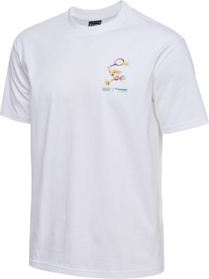 Hummel T-Shirt & Top Hmllooney Tunes Boxy T-Shirt S/ S Bright White-XXL