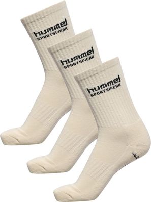 Hummel Socken Hml3-Pack Socks Sportswear Egret-35-38