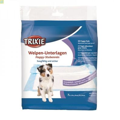 Trixie Welpen-Unterlage 7 x Nappy-Stubenrein mit Lavendelduft 40 x 60 cm