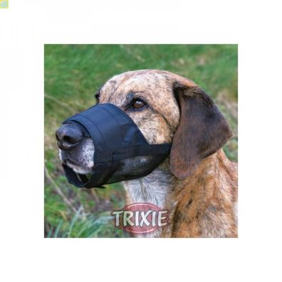 Trixie Maulkorb mit Netzeinsatz - Größe: L bis XL - Farbe: schwarz