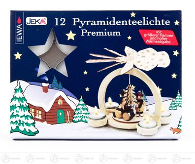 Zubehör Pyramidenteelichte Premium (12) B= x H=ca 4 cmx4 cm NEU Erzgebirge