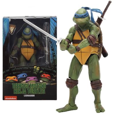 Teenage Mutant Ninja Turtles Sammel-Figuren Leonardo Figur TMNT 18cm NECA Figure