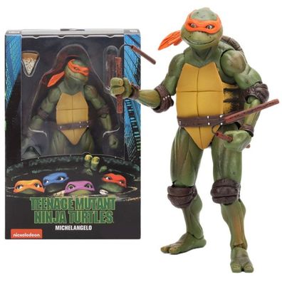 Teenage Mutant Ninja Turtles Sammel-Figuren Michelangelo Figur TMNT 18cm NECA Figure