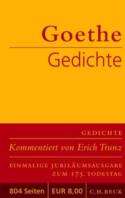 Gedichte, Johann Wolfgang von Goethe