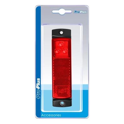 Positionsleuchte 12/24V rot 126x30mm LED im Blister