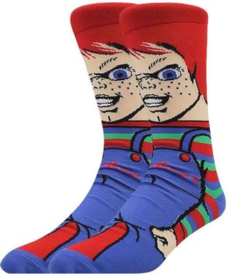 Chucky Motivsocken Child´s Play Kinderspie Socken Die Mörderpuppe Cartoon Hero Socken