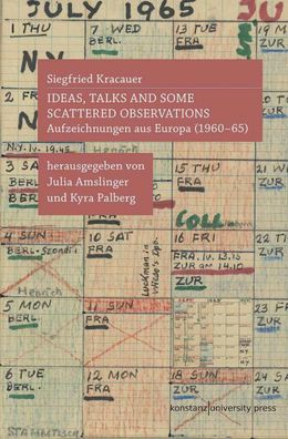 Ideas, talks and some scattered observations, Siegfried Kracauer