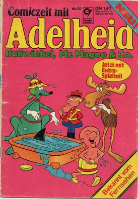 Comiczeit mit Adelheid Comics Heft Nr 20 von 1975 Bullwinkel Mr. Magoo & Co