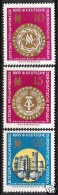 DDR Nr.1090/92 * * Frühjahrsmesse 1965, postfrisch