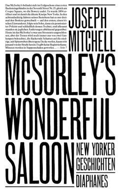 McSorley's Wonderful Saloon, Joseph Mitchell