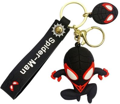 Black Spider-Man Schlüsselanhänger Schlüsselring MCU Spiderman Schlüsselbund Keychain