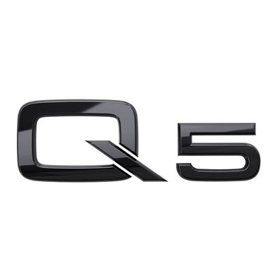 Original Audi Q5 Schriftzug Logo Aufkleber Emblem schwarz 80A071803