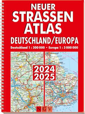 Neuer Stra?enatlas Deutschland/ Europa 2024/2025,